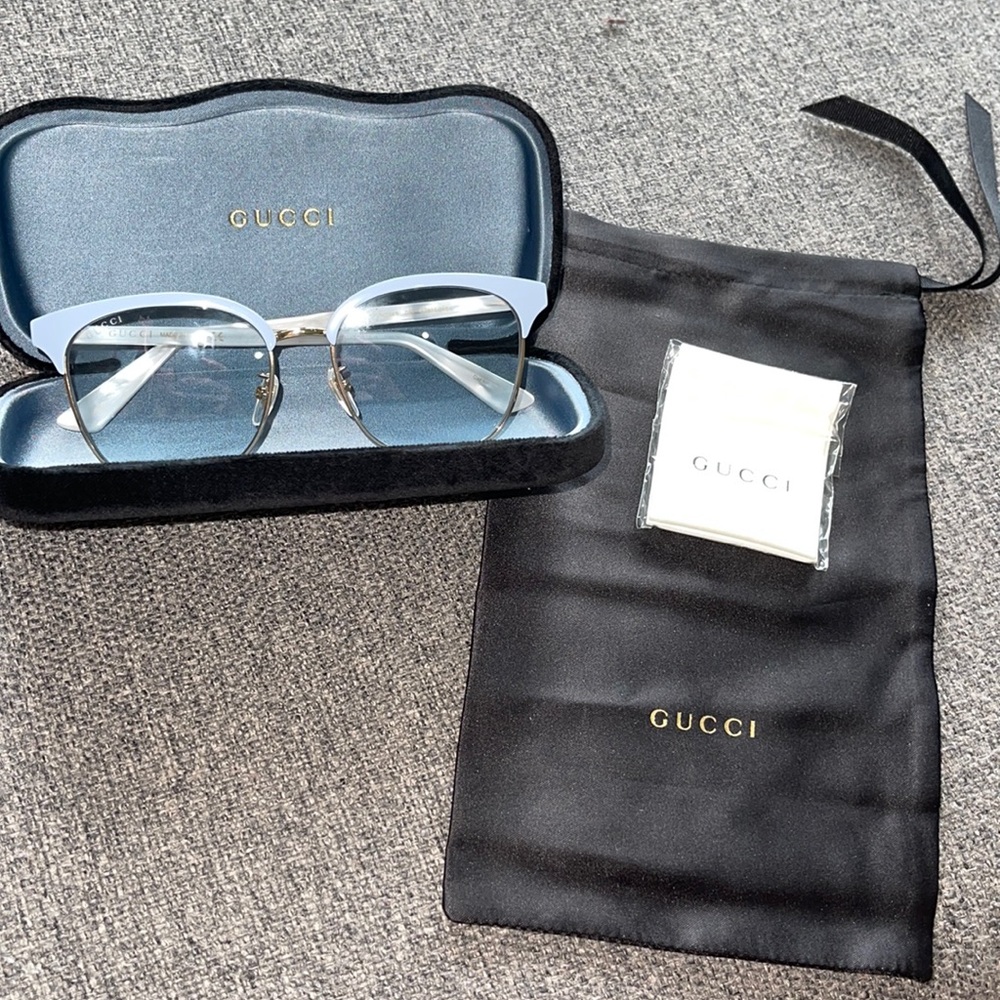Authentic Gucci Women's Blue Sunglasses